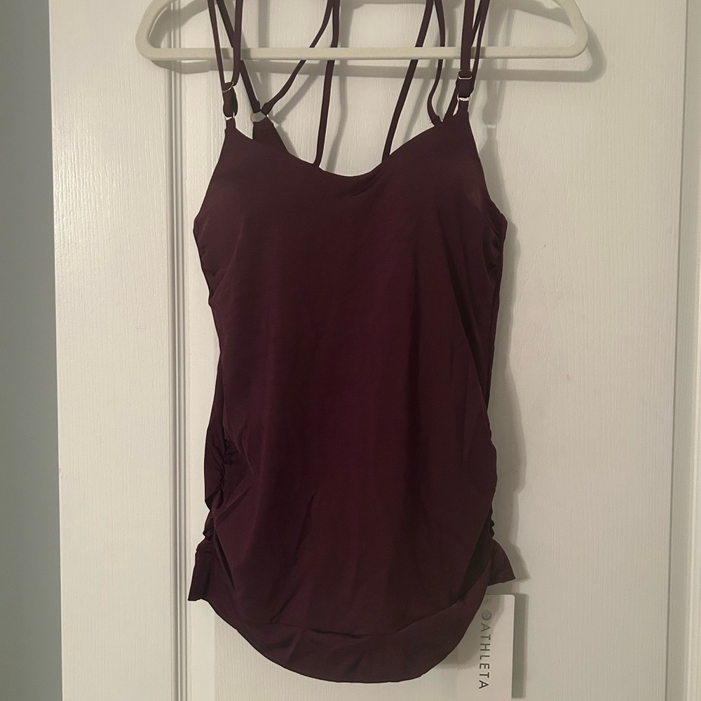 NWT $89 athleta Purple Strappy Top size small